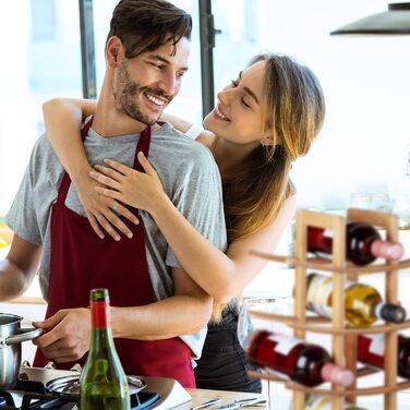 Стелаж для вина Relaxdays з бамбука, на 12 пляшок, 4 яруси, горизонтальне зберігання, самостійна підставка, 42,5x30x16 см, натуральний колір