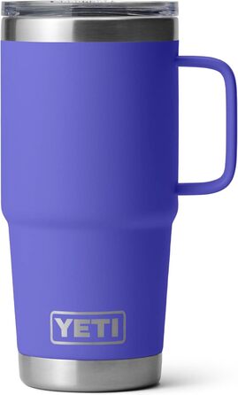 Термокружка YETI Rambler 20oz з нержавіючої сталі, ізольована вакуумною технологією, кришкою Stronghold, колір Ultra Marine Violet