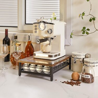 Організатор для капсул кави Nespresso IBUYKE, 80 капсул, 1 ярус, темно-коричневий TCJ102H