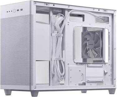 Корпус ПК ASUS PRIME AP201 TG mATX з ARGB підсвічуванням та скляною панеллю, підтримка GPU до 420 мм
