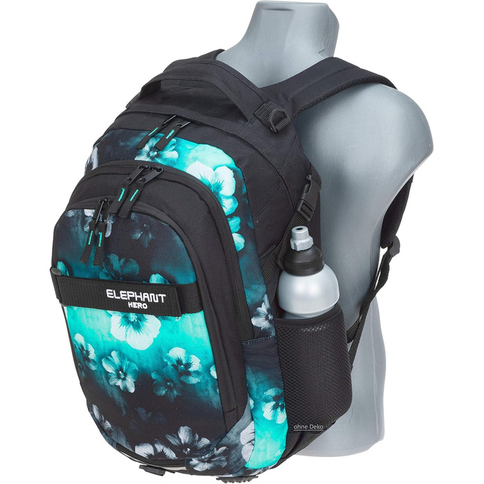 Рюкзак дитячий Elephant HERO SIGNATURE Flower, блакитно-чорний градієнт
