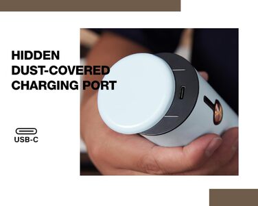 Електричні млини для солі та перцю 2 шт. з USB-зарядкою, 6-ступеневий помел, LED-підсвічування, антиковзне покриття та захист від пилу – кухонні помічники (Morning Haze)