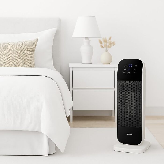 Електричний обігрівач та вентилятор Alpina - Турбо вентилятор з пультом та таймером, 2000W