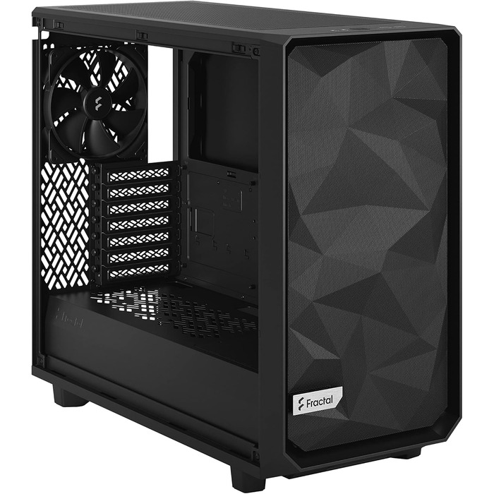 Корпус ПК Fractal Design Meshify 2 Lite White з прозорою панеллю з темпурованого скла, ATX, FD-C-MEL2A-04 (Чорний)