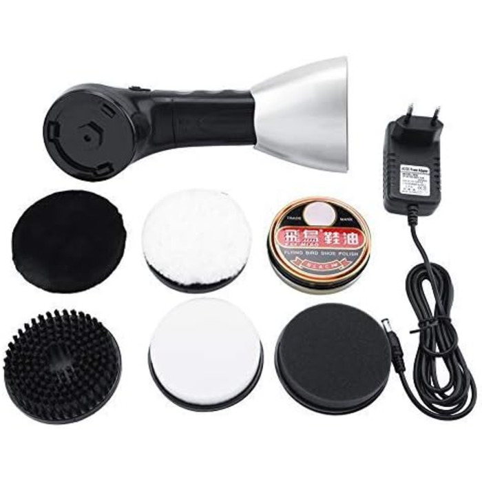 Automatic Electric Shoe Brush Shoe Polishing Machine Electric Shoe Buffer Shoe Care Brush Portable Shoe Cream Machine Cleaning Brush Kit for Shoes, Bags, Sofa, Leather Care