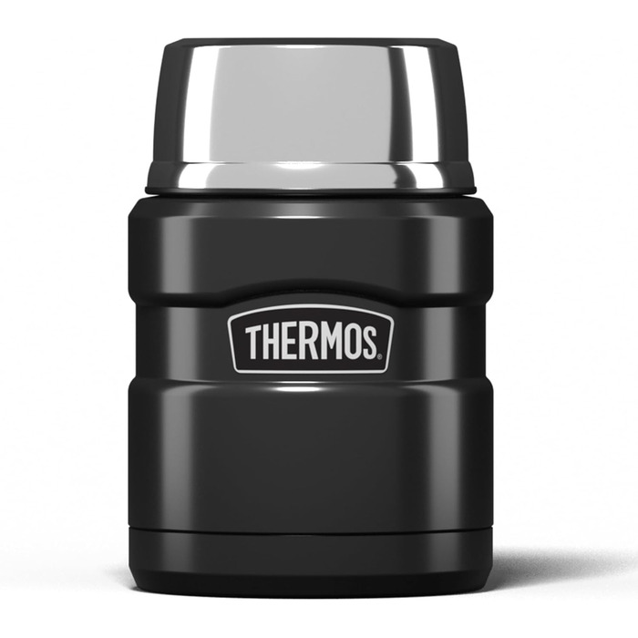 Термос King Thermoskanne / Thermosflasche для їжі, 0.47 л, нержавіюча сталь, червоний (сірий)