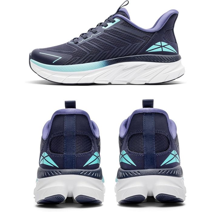 Жіночі спортивні сліпони ALLSWIFIT, зручні, для бігу, тенісу, дихаючі, з неслизькою підошвою, для спорту, фітнесу, тренувань, крос-тренінгу, модні кросівки (41.5 EU, Синій)