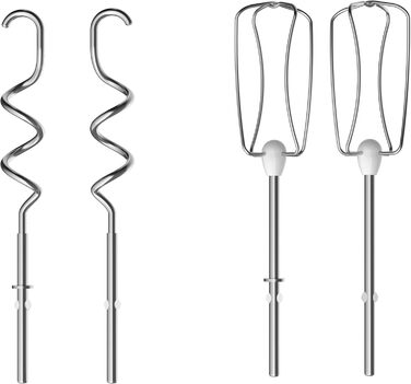 Міксер ручний Moulinex Quickmix HM3108, 300 Вт, 5 швидкостей, нержавіюча сталь, для тіста, випічки