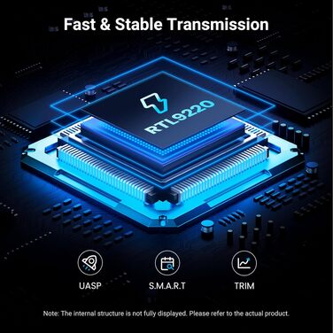 Зовнішній корпус для SSD UGREEN NVMe/SATA M.2 USB-C 3.2 Gen 2x2 20Gbps з кабелем Type-C