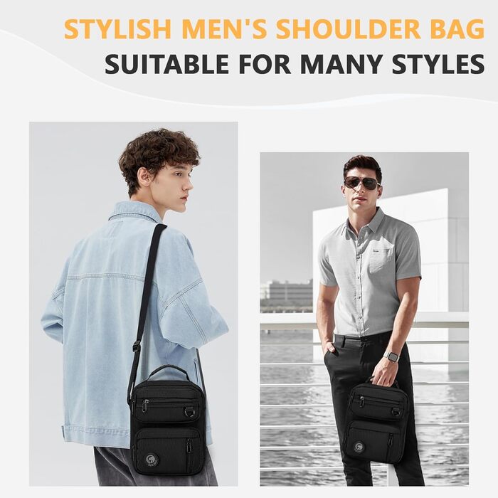 Чоловіча нагрудна сумка через плече з патчами та кріпленням на липучці, водонепроникна тактична сумка-слінг з багатьма кишенями, сіра