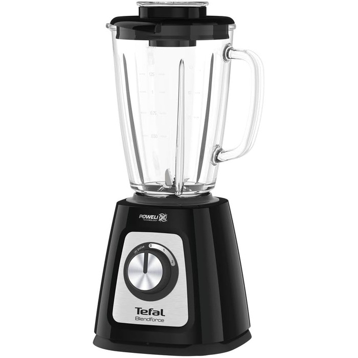 Блендер Tefal BL4358, стаціонарний, скляна чаша 1.75 л, чорний