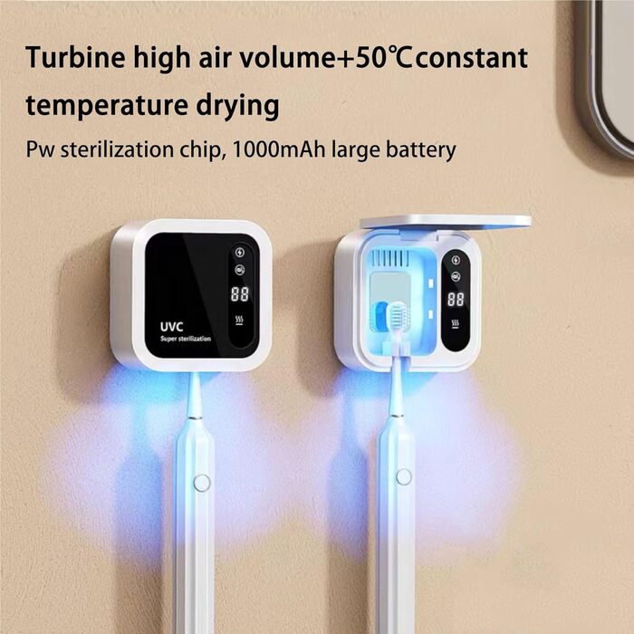 Стерилізатор зубних щіток Winnes з УФ-світлом, швидке сушіння, захист здоров'я порожнини рота для всієї родини