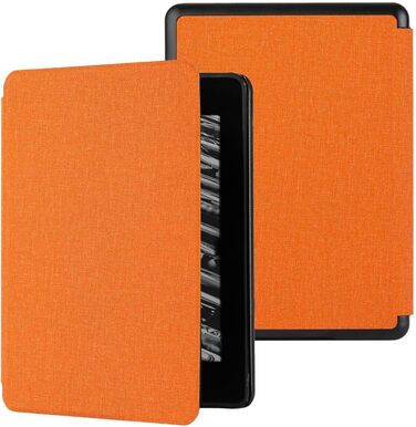 Чохол MOKASE для Kindle Paperwhite 10 (2018) Orange, тканина, з авто-вимкненням, PQ94WIF