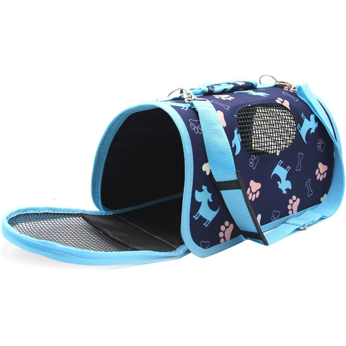 Транспортувальна сумка для котів BPS, 3 розміри S/M/L, блакитна (37 x 20 x 22 см)