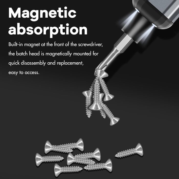 Міні-електродриль/викрутка преміум-класу 68в1 з магнітними бітами для ремонту iPhone, ноутбуків, годинників