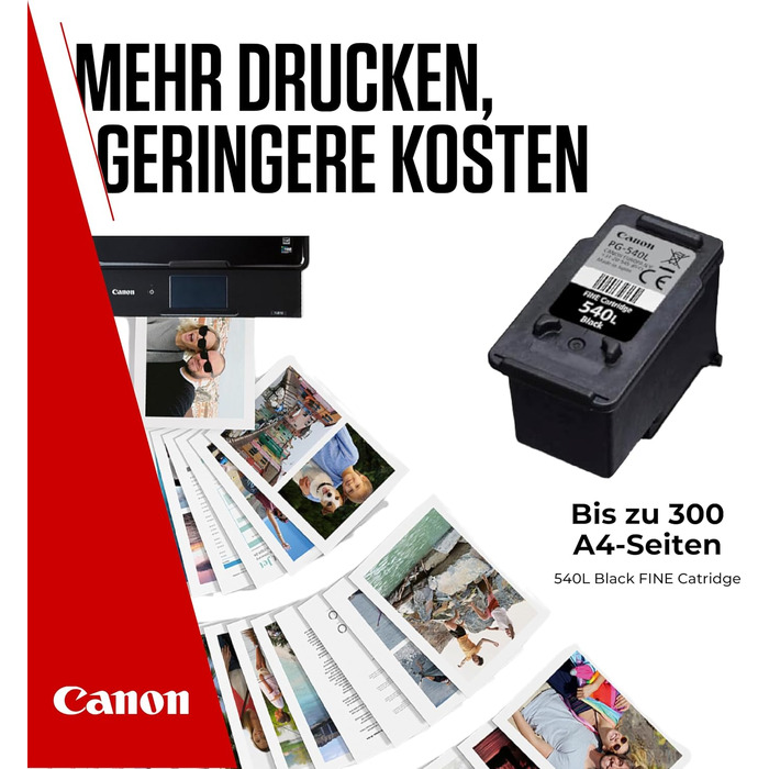 Оригінальний чорний картридж Canon PG-540L FINE XL для принтера, нова упаковка