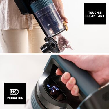 Електричний акумуляторний підмітач Taurus Homeland Ultimate Animal HVCA7296B, метал та пластик, синій та чорний