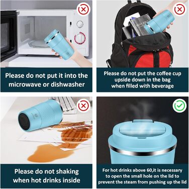 Термокружка CS COSDDI з нержавіючої сталі, 380 мл, з кришкою, для кави, води та чаю, подвійні стінки, ізольована, для подорожей та автомобіля