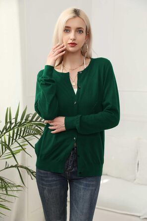 Жіноча довга куртка-кардиган JUOIANTANG однотонна з кишенями та довгими рукавами, відкритий фасон, капюшон, розмір XXL (зелений)