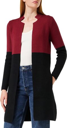 Жіночий жилет-кардиган Morgan Long Mblock, бордовий/чорний