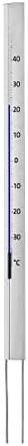 TFA Dostmann Central Park Analog Garden Thermometer, 12/2005, weather-resistant, made of aluminum, 137cm tall, silver