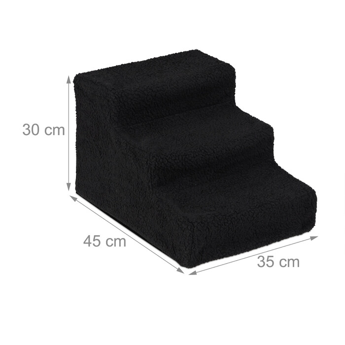 Relaxdays Dog Stairs, 3 Steps