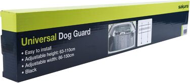 Universal Car Dog Barrier Gate SS5260 - Adjustable Height & Width, No Tools Required - Fits Hatchbacks, SUVs, Wagons, MPVs