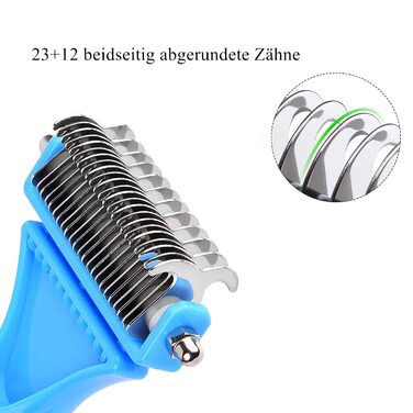 Гребінець для собак та котів, щітка для вичісування шерсті, засіб для видалення кліщів | 12+23 шт.