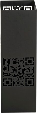 Підставка для парасольки HAKU Möbel, чорна, метал, 16x48x16 см, сучасний стиль