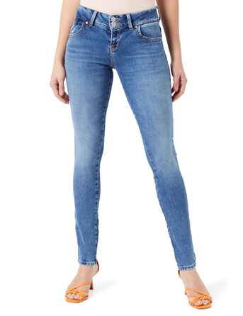 Джинси жіночі LTB Molly Super Slim Fit сині Juana Wash (W24-W34, еластичні, 55096)