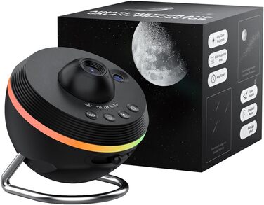 Star Projector, Planetarium Star Projector, Star Light Night Light Lamp with Light Strips, Meteor Galaxy Star Projector for Kids Adults Bedroom Christmas Gift