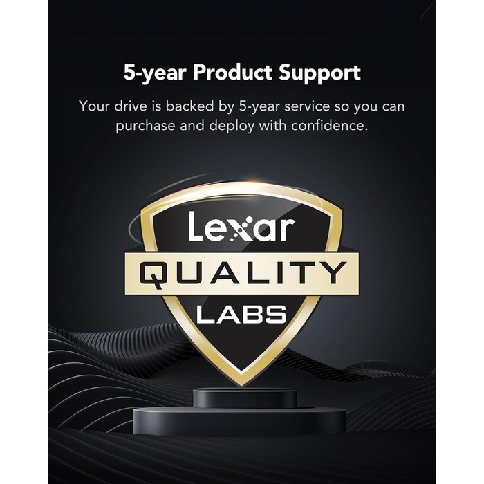 Lexar EQ790 2TB SSD M.2 PCIe Gen4x4 NVMe 1.4 - Внутрішній SSD для PS5 та ПК, 7000 МБ/с (читання), 5000 МБ/с (запис)