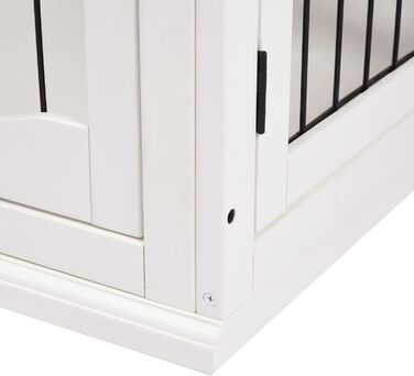 Клітка для собак PawHut - Будка з 2 входами, закривається на замок, для маленьких собак, 58,5 x 81 x 66 см