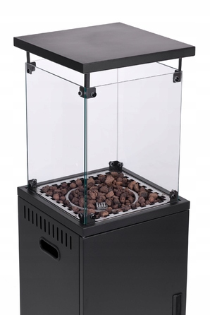 Газовий обігрівач MultiGarden 13 кВт, сталь та скло, 136 см