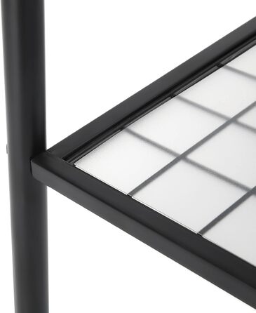 Стійка для одягу SONGMICS HSR23BK, чорна, зі сталевим каркасом, з полицею та перекладиною, 33,5 x 92,5 x 153 см