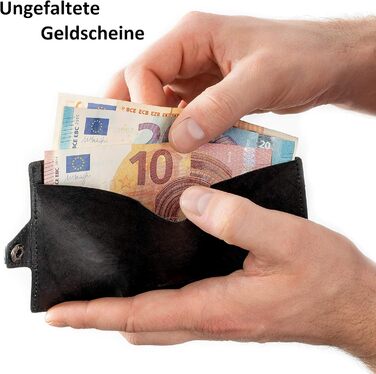 ZNAP® Slim Wallet - Тонкий картхолдер для чоловіків з RFID захистом, чорний (12 карт)