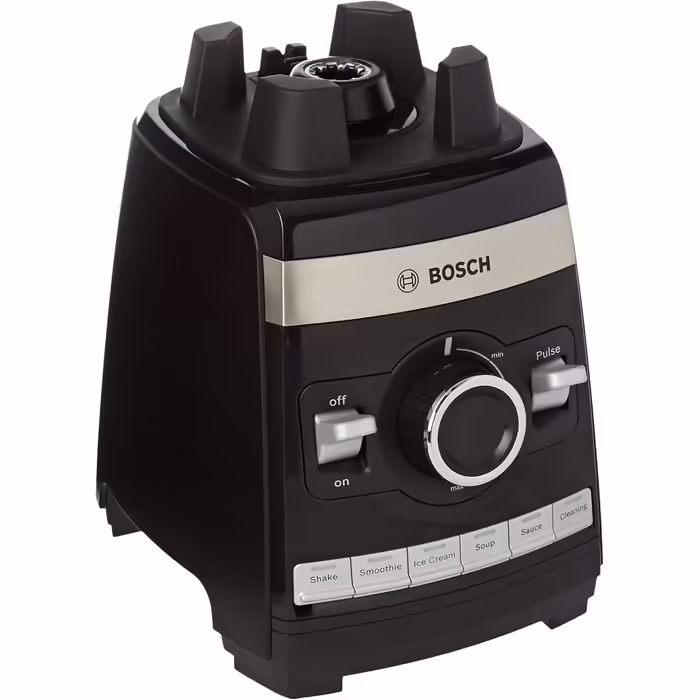 Блендер стаціонарний Bosch VitaBoost MMBH6P6B, 1600 Вт, 2,5 л Tritan, 6 лез з нержавіючої сталі, 6 автоматичних програм, BPA-free, чорний, для смузі та супів
