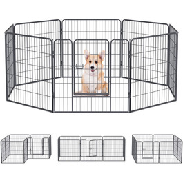 Вольєр для цуценят, 60 см, для дому та вулиці, 8 штук (80W x 80H)