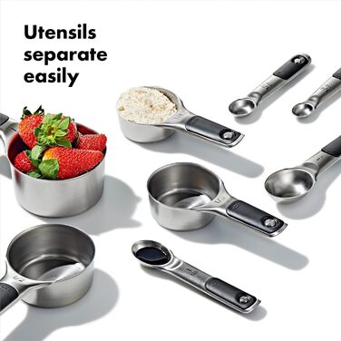 Набір мірних стаканів та ложок OXO Good Grips з нержавіючої сталі