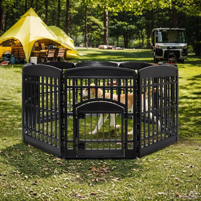 Iris Ohyama Dog Playpen with 6 Panels, 24
