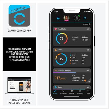 Garmin Forerunner 165 43mm: Розумний годинник для бігу з AMOLED екраном, до 11 днів роботи, 25+ спортивних функцій, рекомендації тренувань та моніторинг здоров'я