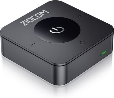 ZIOCOM Bluetooth адаптер стереосистеми: Bluetooth передавач/приймач 5.0 для TV/PC/MP3/стереосистеми (оптичний, 3.5 мм AUX, RCA). Підтримка одночасної підключення 2 пристроїв