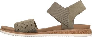Сандалі жіночі Skechers Desert Kiss низький хід 39 EU оливково-зелені