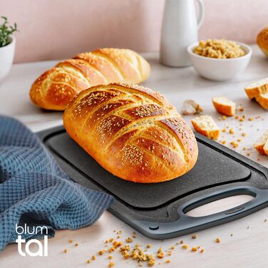 Набір обробних дощок Blumtal (S/M/L) - 2 шт. з пластику, з жолобками для соку та ручкою, BPA free, придатні для миття в посудомийній машині