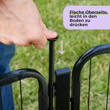 Вольєр для цуценят SunsGrove 60см, чорний, 2 частини, міцний, антикорозійний, без інструментів