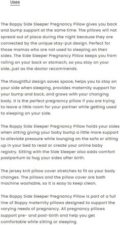 Подушка для вагітних Boppy Side Sleeper, сіра з листям