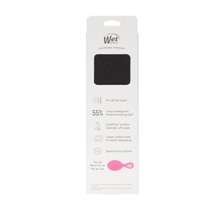 WET BRUSH Paddle Detangler Brush чорного кольору - щітка для розчісування мокрого волосся, 1 шт.