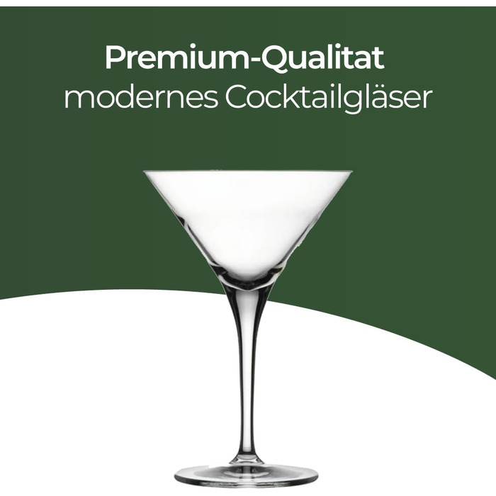 Набір келихів для Мартіні, 6 шт, 175 мл, без свинцю, придатні для миття в посудомийній машині. Келихи для Cosmopolitan, келихи для коктейлів, келихи для вечірок (люкс набір 6 шт)