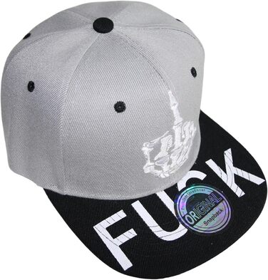 Кепка Snapback Beybey з принтом черепа, сірий колір, стильний дизайн