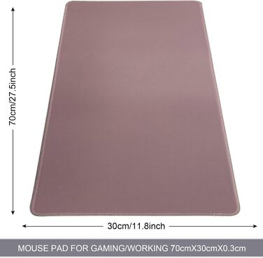 Великий ігровий килимок для миші з прошитими краями, 70x30 см, антиковзаюча основа з натурального каучуку, для геймерів, ПК, офісу, дому (ChocolateJ)